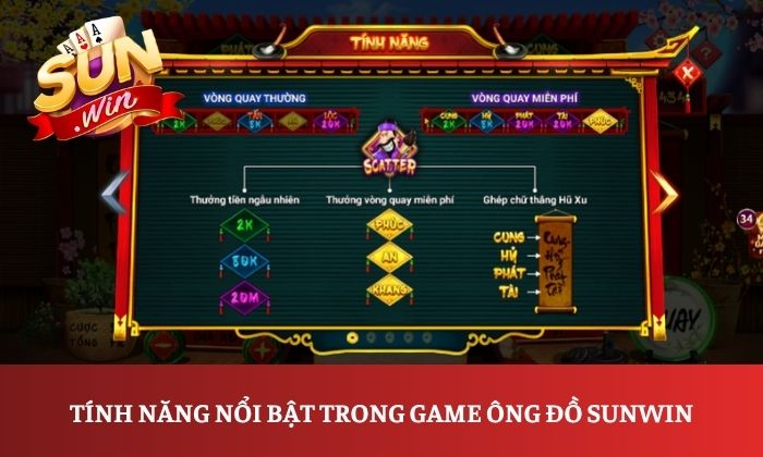 Ông Đồ Sunwin – Khám phá game nổ hũ mang đậm nét văn hóa Á Đông 2 Tính năng nổi bật trong game Ông Đồ Sunwin