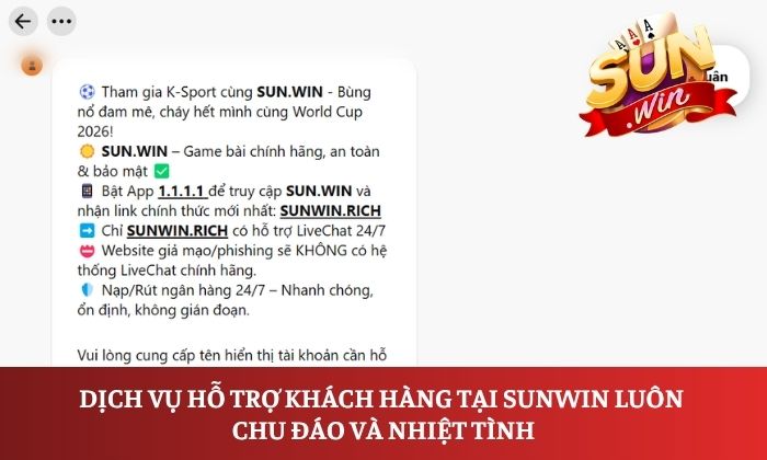 Trang chủ 23 Dịch vụ hỗ trợ khách hàng tại Sunwin luôn chu đáo và nhiệt tình