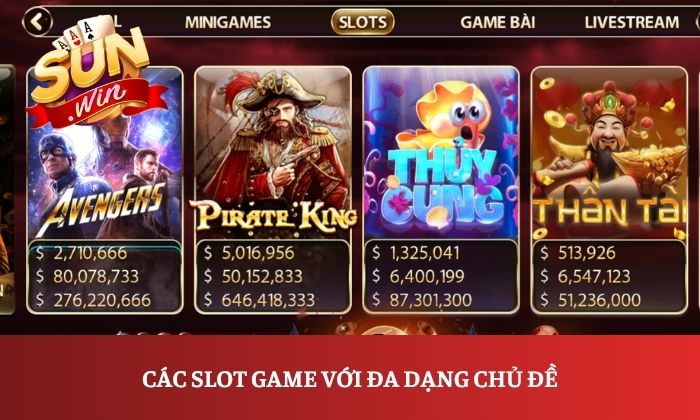 Trang chủ 25 Các slot game với đa dạng chủ đề